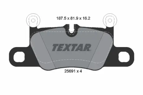 Гальмівні колодки TEXTAR 2569101