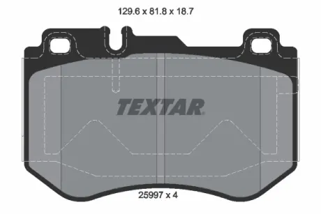 Тормозные колодки TEXTAR 2599701