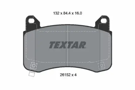 Тормозные колодки TEXTAR 2615201