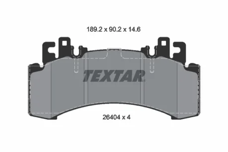 Тормозные колодки, задне/передне Textar 2640401