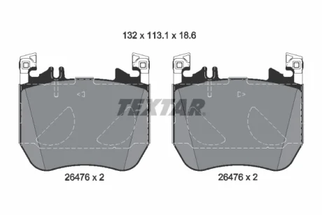 Колодки тормозные (передне) MB S-class (V223/W223/Z223) 20- Textar 2647602