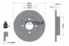 Диск гальмівний (задній) Ford Fiesta 17- (253x12) PRO TEXTAR 92292803 (фото 2)
