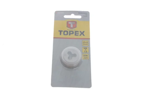 Інструмент для нарізки різьби (плашка) M6x1 Topex 14A306
