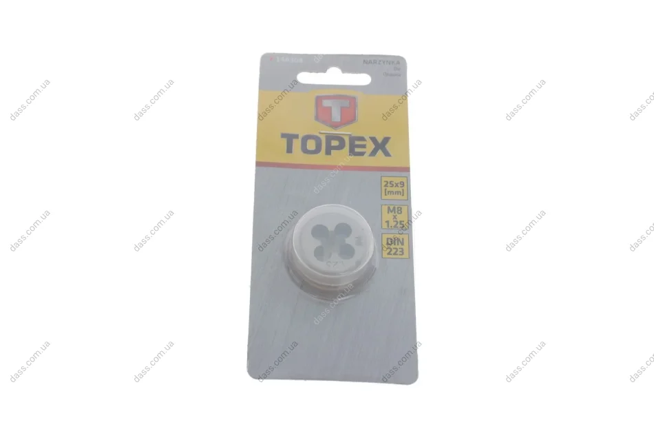 Інструмент для нарізки різьби (плашка) M8x1.25 Topex 14A308 (фото 1)