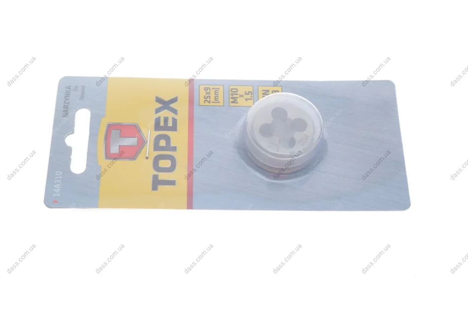 Інструмент для нарізки різьби (плашка) M10x1.5 Topex 14A310 (фото 1)