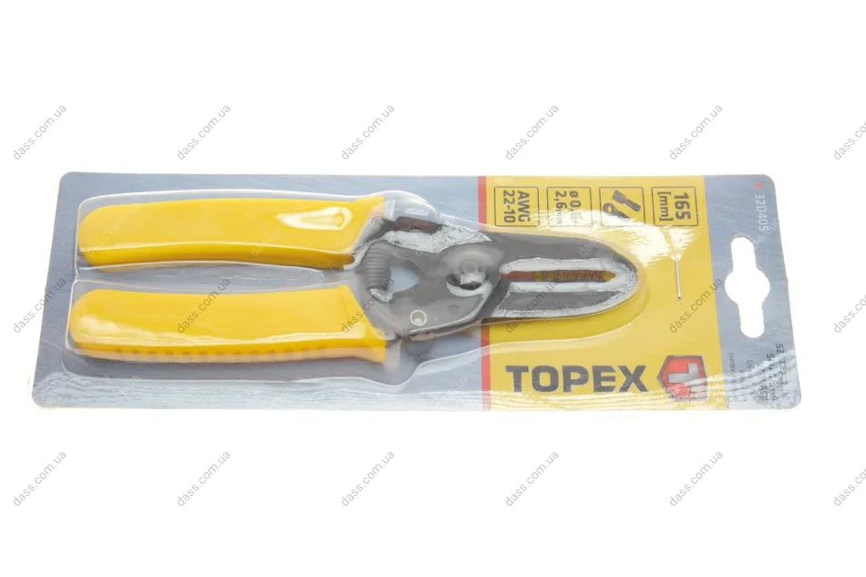 Знімач ізоляції з проводів Ø0,6-2,6 мм 165 мм Topex 32D405 (фото 1)
