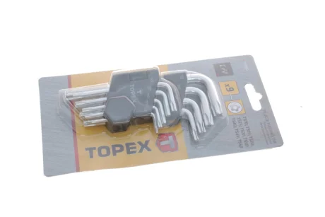 Набір ключів Г-под. Torx з отвором T10-T50 (Pentalobe) Topex 35D950