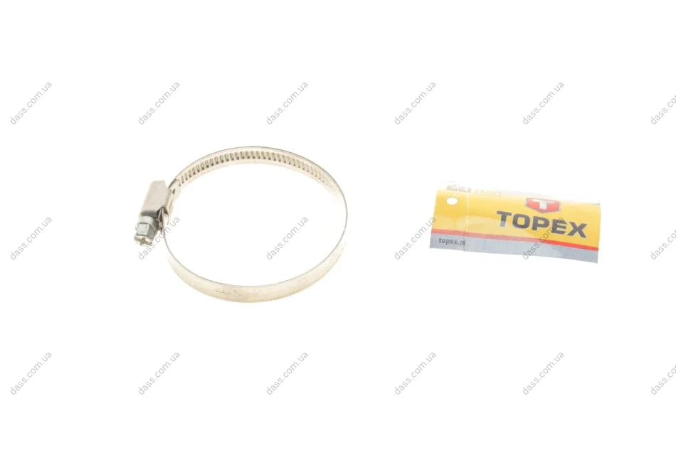 Хомут черв'ячний Ø44-64x9 мм Topex 37D508 (фото 1)