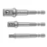 Набір перехідників для шуруповерта M6x1/2"-1/4"-3/8" 3 од. Topex 38D151 (фото 2)