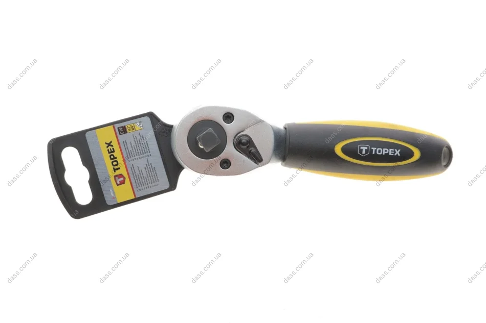 Тріскачка 1/2"-3/8" 72 зубця 175 мм Topex 38D543 (фото 1)