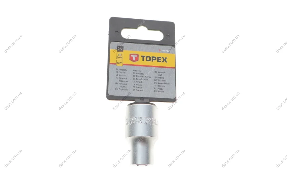 Головка торцева 1/2" 10 мм Topex 38D710 (фото 1)