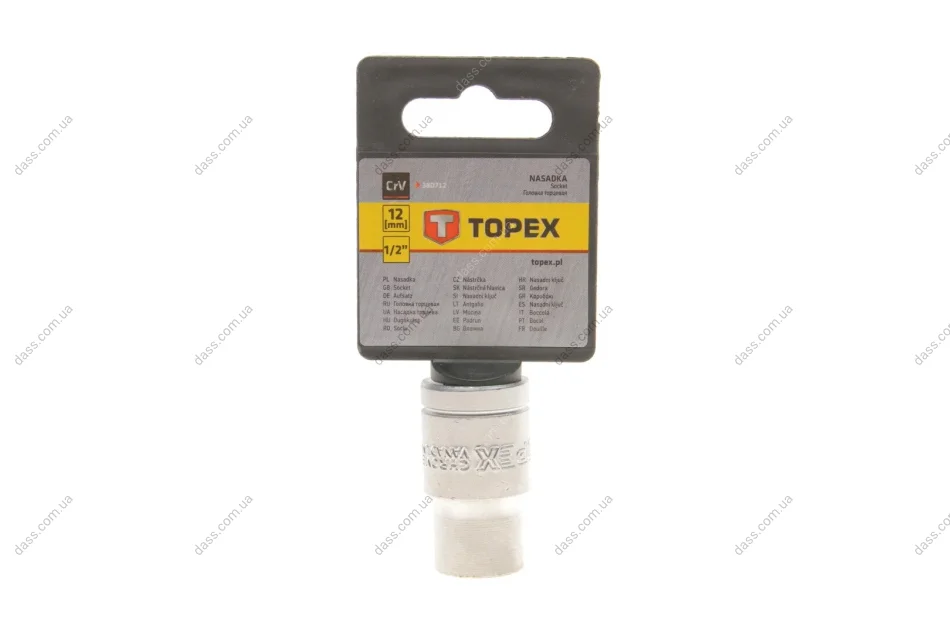 Головка торцева 1/2" 12 мм Topex 38D712 (фото 1)