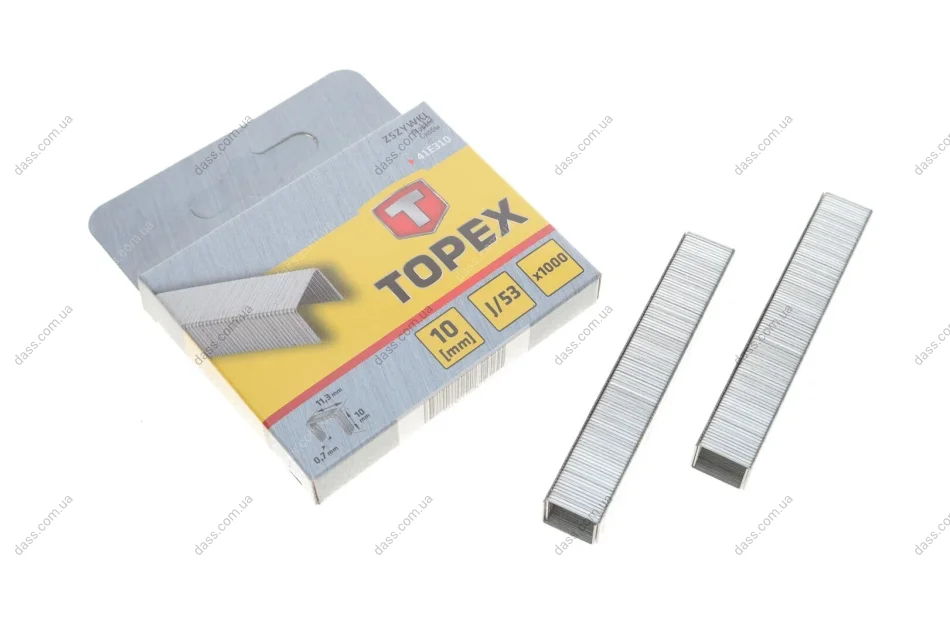 Скоба для степлера 11,3x0,7x10 mm 1000 од. Topex 41E310 (фото 1)