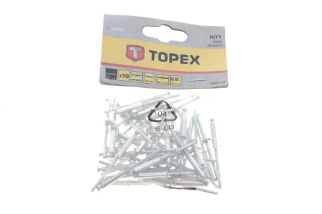 Заклепка Ø4x18 mm 50 од. Topex 43E405
