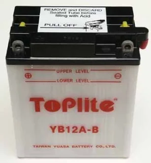 Мотоакумулятор TOPLITE YB12A-B