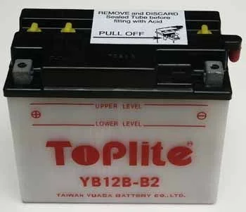 Мотоакумулятор TOPLITE YB12B-B2