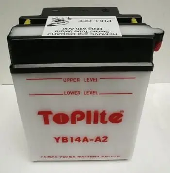 Мотоакумулятор TOPLITE YB14A-A2 (фото 1)