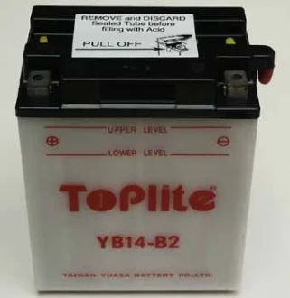 Мотоакумулятор TOPLITE YB14-B2