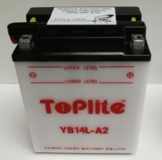 Мотоакумулятор TOPLITE YB14L-A2