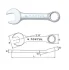 (EN) Double-ended ring wrench 12-кутна / HEX 14 мм пряме, кут: 15°, довжина: 113 мм, 1 шт Toptul AAAF1414 (фото 3)