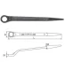 (EN) Ring-end wrench 12-кутна 32 мм пряме, (EN) bent, кут: 45°, довжина: 410 мм, 1 шт Toptul AAAS3232 (фото 2)