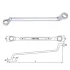 (EN) Double-ended ring wrench - offset 12-кутна, 8x10, тип: (EN) bent, 75°, довжина: 182 мм, 1 шт Toptul AAEI0810 (фото 2)