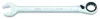 (EN) Ratchet combination wrench 12-кутна / HEX 9 мм пряме, (EN) bent, кут: 13 15°, довжина: 149 мм, 1 шт Toptul ABAF0909 (фото 1)