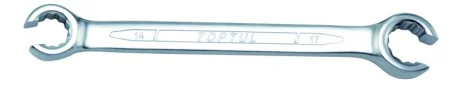 (EN) Double-ended flare nut wrench 12-кутна, 22x24, тип: пряме, 15°, довжина: 252 мм, 1 шт, для гальмівіних трубок / для гідравлічних шлангів / для паливних ліній / (EN) for flare nut Toptul AEEA2224