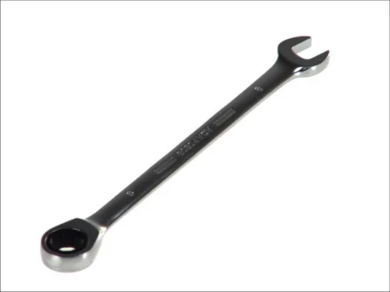 (EN) Ratchet combination wrench 12-кутна / HEX 9 мм пряме, кут: 15°, довжина: 149 мм, 1 шт Toptul AOAF0909