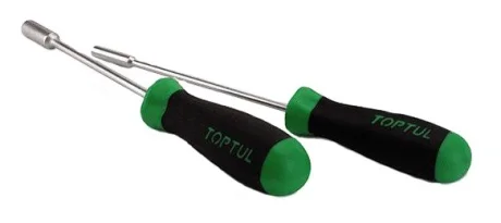 (EN) Handle socket wrench 6-кутна пряме, 10 мм, довжина: 240 мм, ручка: пластик / проти ковзання Toptul FGAB1013