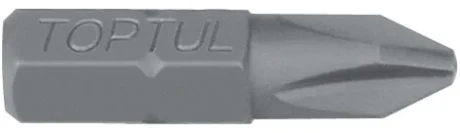 1/4" Біта вставка Phillips, розмір: PH3, розмір шпильки в дюймах: 1/4", розмір шпильки, метрична система: 6,3 мм, довжина: 25 мм Toptul FSBA0803