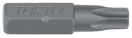 1/4" Біта вставка TORX Tamper, розмір: T15H, розмір шпильки в дюймах: 1/4", розмір шпильки, метрична система: 6,3 мм, довжина: 25 мм Toptul FSGA0815