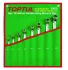 (EN) Double-ended ring wrench - offset комплектація 8 шт, 12-кутна: 6, 7, 8, 9, 10, 11, 12, 13, 14, 15, 16, 17, 18, 19, 20, 21, 22 мм, кут: 75°, футляр з тканини Toptul GAAA0810 (фото 1)