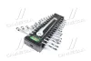 (EN) Double-ended ring wrench комплектація 14 шт, 12-кутна / HEX: 6, 7, 8, 9, 10, 11, 12, 13, 14, 15, 17, 19, 22, 24 мм, кут: 15°, у пластиковому тримачі Toptul GAAC1401 (фото 4)