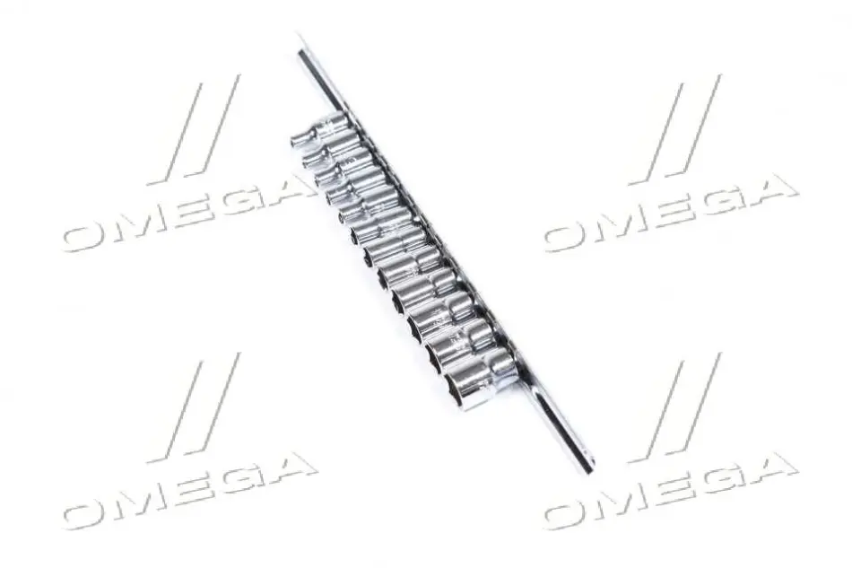 Набір головок 1/4" 12од. 413мм (на планці) (TOPTUL) Toptul GAAQ0801U (фото 1)
