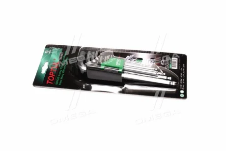 Набір дюймових Г-обр. шестигранників з кулею 1/16"-3/8" 9од. Toptul GBAL0901