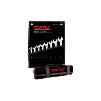 (EN) Double-ended ring wrench комплектація 26 шт, 12-кутна / HEX: 6, 7, 8, 9, 10, 11, 12, 13, 14, 15, 16, 17, 18, 19, 20, 21, 22, 23, 24, 25, 26, 27, 28, 29, 30, 32 мм, кут: 15°, футляр з тканини Toptul GPAW2601