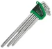 Набір ключів TORX Tamper, тип: "L" T10H, T15H, T20H, T25H, T27H, T30H, T40H, T45H, T50H, 9 шт Toptul GSN09ET (фото 1)