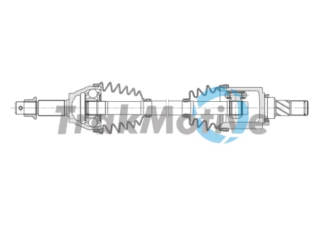 NISSAN Напіввісь передн. лів. JUKE (F15) 1.6 10-19 Trakmotive 30-1933