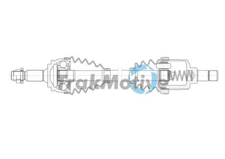 CITROEN Напіввісь передня ліва C4 GRAND PICASSO II 1.2 THP 130 14-, OPEL GRANDLAND / GRANDLAND X 1.2 17-, PEUGEOT 3008 II 1.2 16- Trakmotive 30-1999
