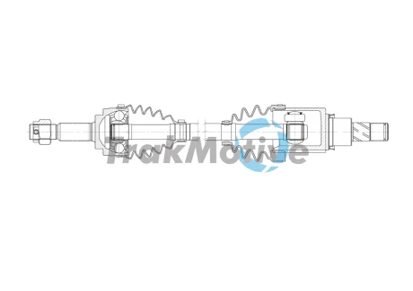 NISSAN Напіввісь передн. прав. MICRA IV (K13K, K13KK) 1.2 10-15 Trakmotive 30-2011