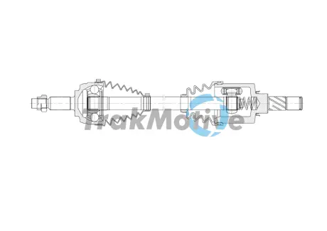 RENAULT піввісь ліва DUSTER (HS) 1.5 dCi 4x4 11- TRAKMOTIVE 30-2062