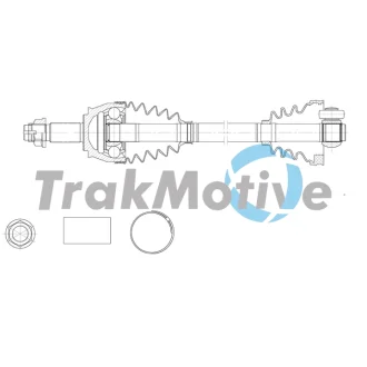 FIAT Напіввісь передня прав. FIORINO 1.3 D Multijet 09 Trakmotive 30-2146