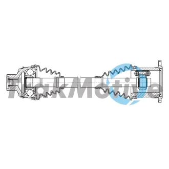 TRAKMOTIVE AUDI Напіввісь задн. L=660, L2=738 A6 Allroad C7 (4GH, 4GJ) 3.0 TDI quattro 14-18 Trakmotive 30-2217