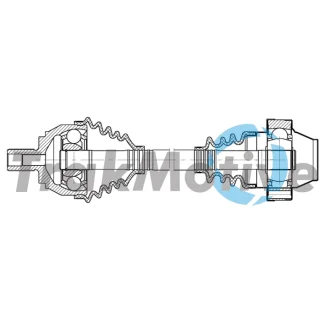TRAKMOTIVE VW Напіввісь передня права AMAROK 2.0 BiTDI 10-12 Trakmotive 30-2248