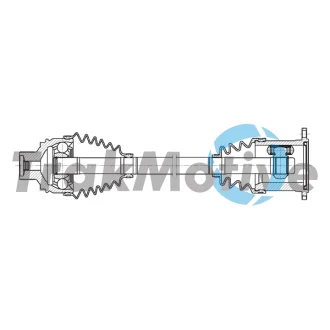 TRAKMOTIVE AUDI Напівісь передня права L=496, L2=551 A6 C7 (4G2, 4GC) 2.0 TDI 13-18 Trakmotive 30-2365