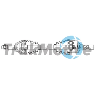 OPEL Напіввісь передня ліва VIVARO B (X82) 1.6 CDTI 15-19, RENAULT TRAFIC III 1.6 dCi 120 14 Trakmotive 30-2590