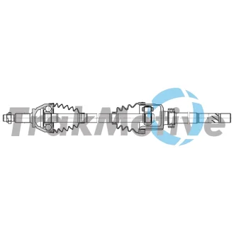 OPEL Напіввісь передня права VIVARO B (X82) 1.6 CDTI 15-19, RENAULT TRAFIC III 1.6 dCi 120 14 Trakmotive 30-2591