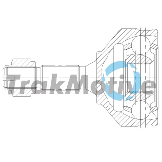 TRAKMOTIVE CITROEN шркш зовнішній к-кт 21/34 зуб. C2 (JM_) 1.6 HDi 05-09, C3 II (SC_) 1.6 HDi 09-16, DS3 1.6 THP 155 10-15, PEUGEOT 1007 1.6 HDi 07-, 208 I 1.6 HDi 16- Trakmotive 40-1009