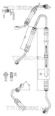 BMW Гідравлічний шланг ГУР 5 (E39) 95 TRISCAN 8516 11001 (фото 1)